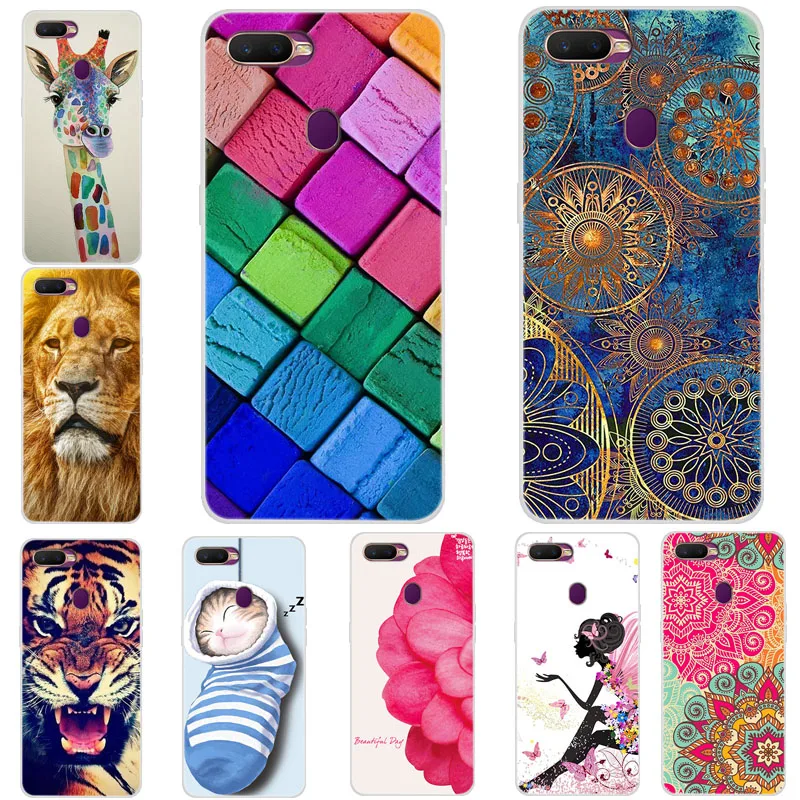 

For Oppo A7 ax7 A1K Case Silicone TPU Soft Phone Cover Floral Coque For Oppo A5S AX5S RX17 Neo RX17 Pro f9 Pro A3S Back Case