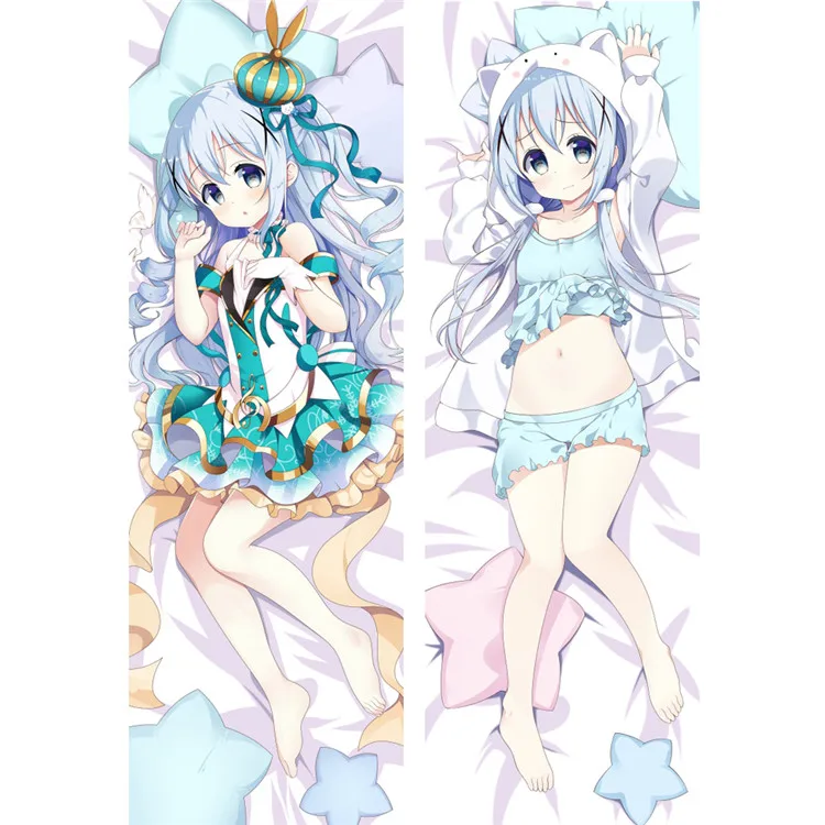 Это на заказ с изображением кролика;? Милый Аниме dakimakura Чехол Hoto Kokoa Kafuu Chino длинный обнимающий чехол для подушки