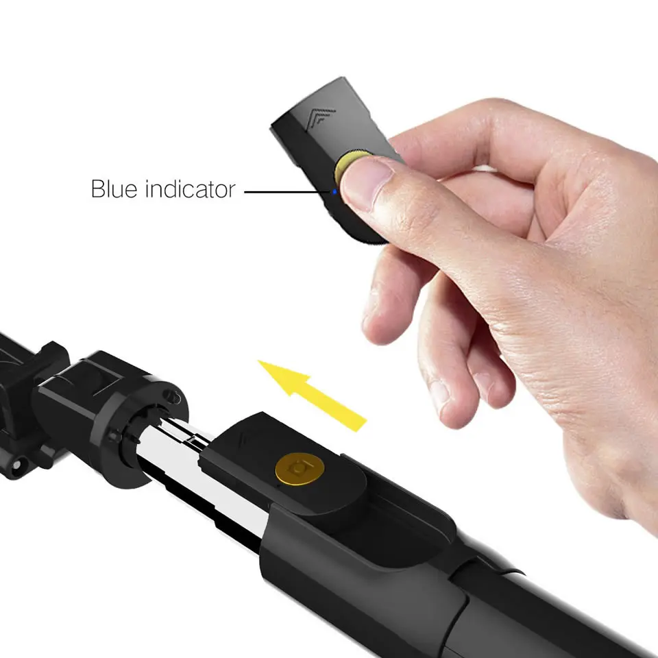 Wsdcam 3 in 1 Wireless Bluetooth Selfie Stick Handheld Monopod Shutter Remote Foldable Mini Tripod For iPhone XR 8 X 7 6s Plus