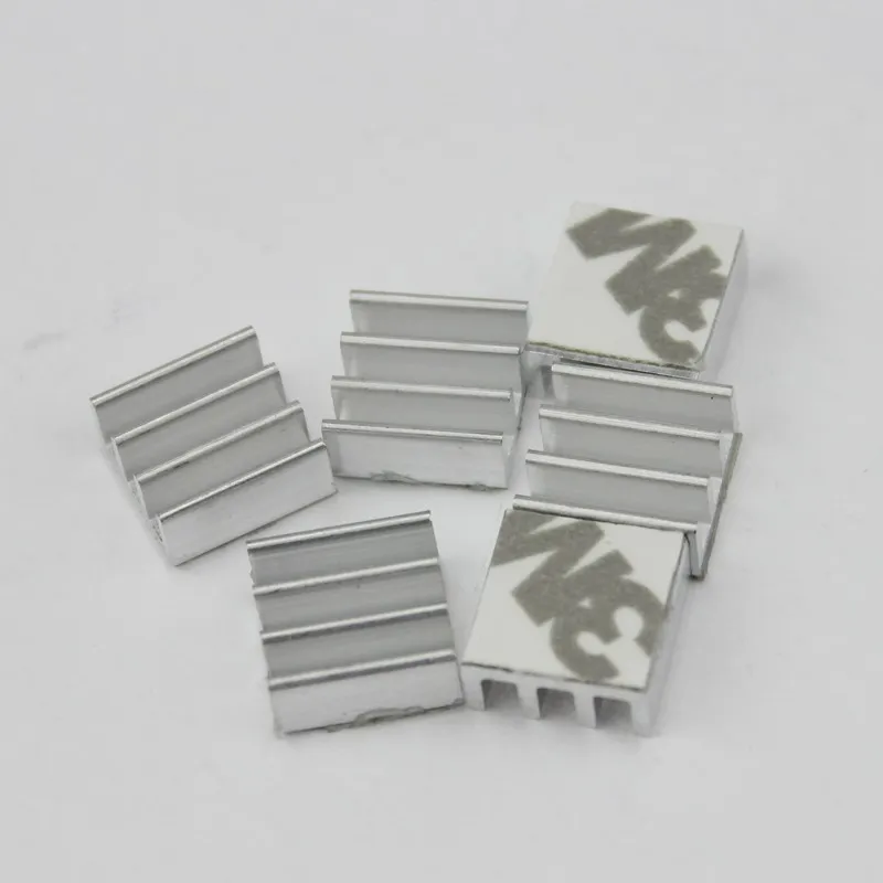 1000 шт. в партии алюминий 11X11X5MM IC LED Охлаждающий радиатор вентилятора теплоотвод