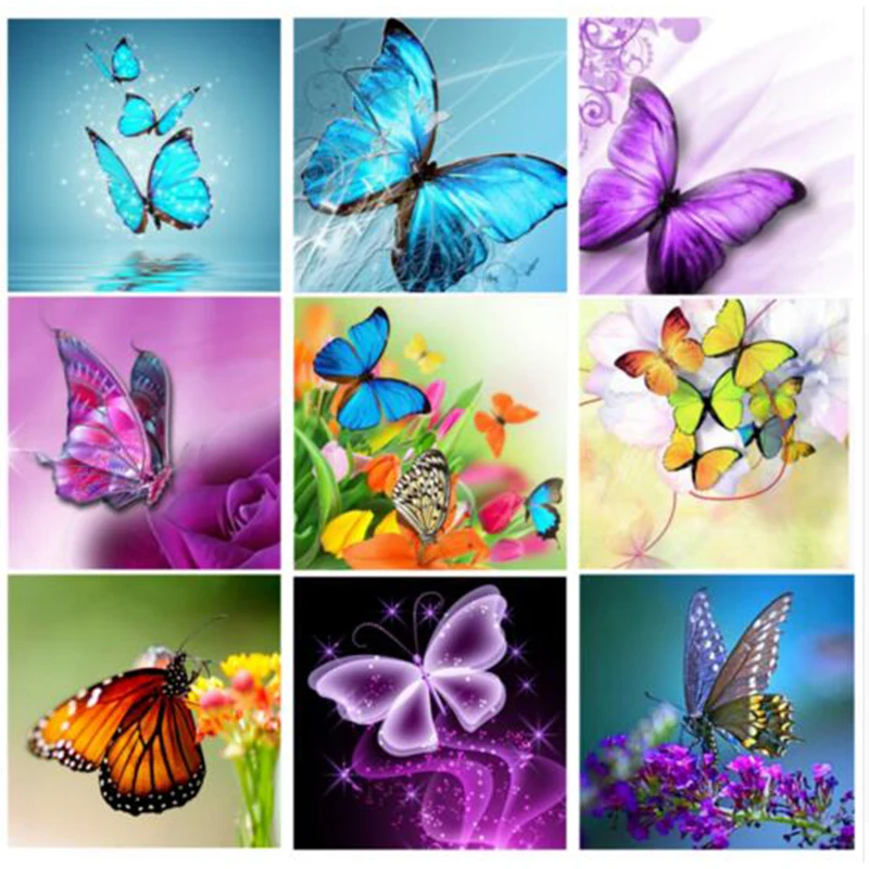 

Diy Diamond Painting Animal Butterfly Cross Stitch Painting Diamond Embroidery Full Square Diamond Mosaic Pictur YY