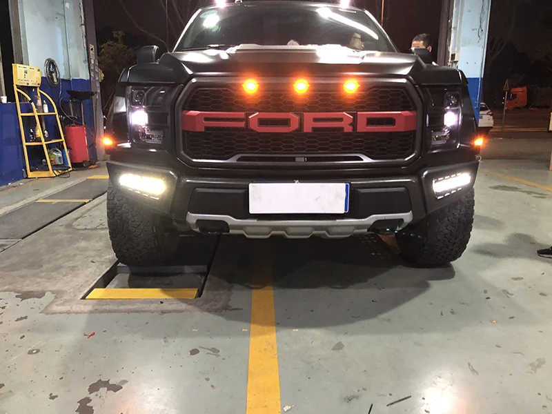 Высококачественные дневные ходовые огни для Ford Ranger Raptor F150 DRL 12V 9-14V поворотные сигнальные огни стоп-сигнал