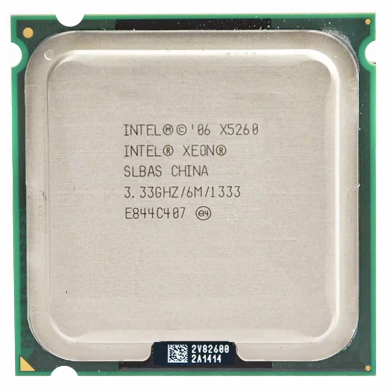 INTEL XONE X5260 dual core 3,3 MHZ LeveL2 6M работает на материнской плате 775