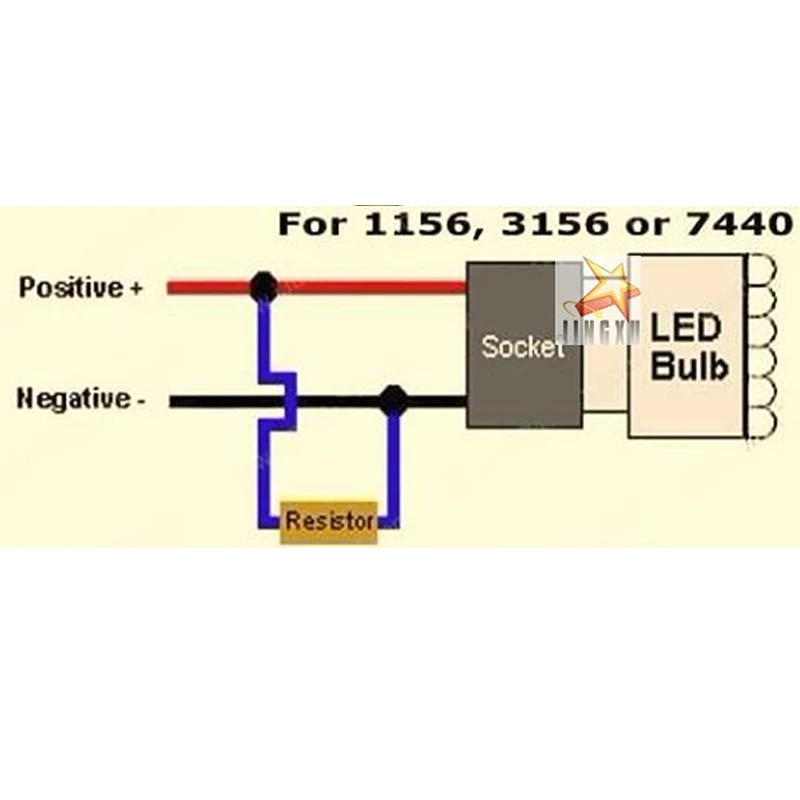 2x 8 Ом 25 Вт нагрузочный резистор исправление ошибок вспышка для Canbus Ошибка бесплатно светодиодный сигнальная Поворотная лампа противотуманная лампа фонарь заднего хода DRL и т. Д