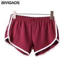 BIVIGAOS женские Спортивный модные домашние шорты для тренировок женские повседневные шорты тонкие сексуальные короткие хлопковые прогулочные шорты с эластичной талией для женщин