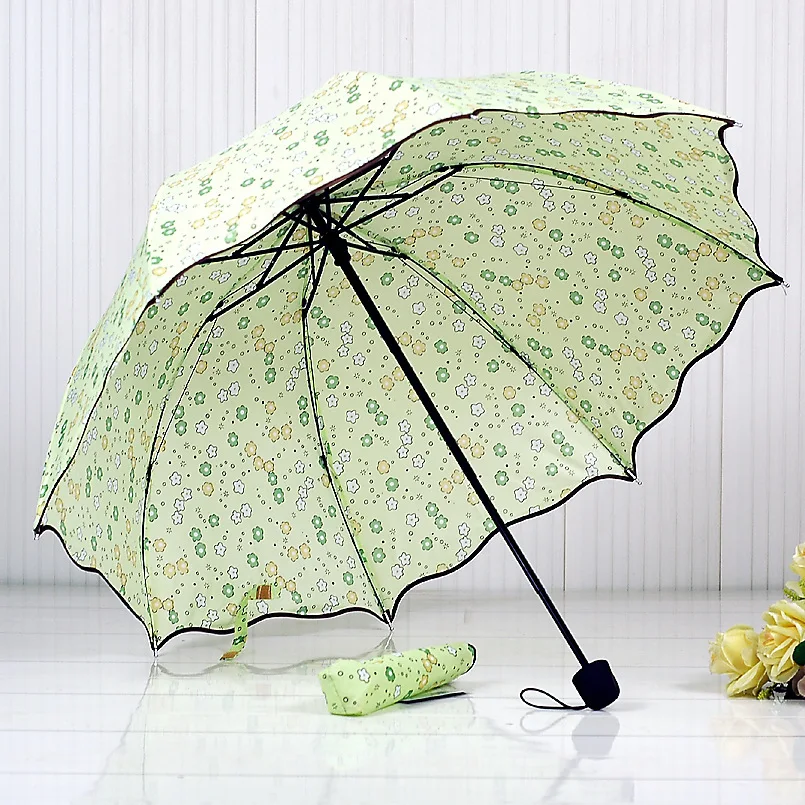 The new 2015 free shipping Export UV umbrellas fold lotus leaf shaped