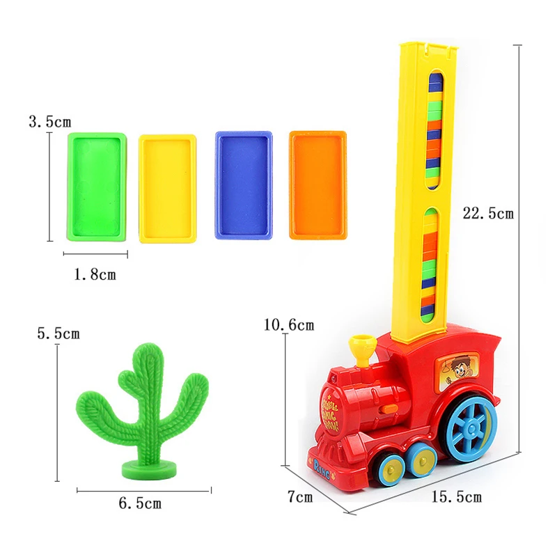 Домино Поезд Модель автомобиля игрушки автоматические наборы 60 шт. красочные домино блоки игра с нагрузкой картридж игрушки для детей Подарки для детей