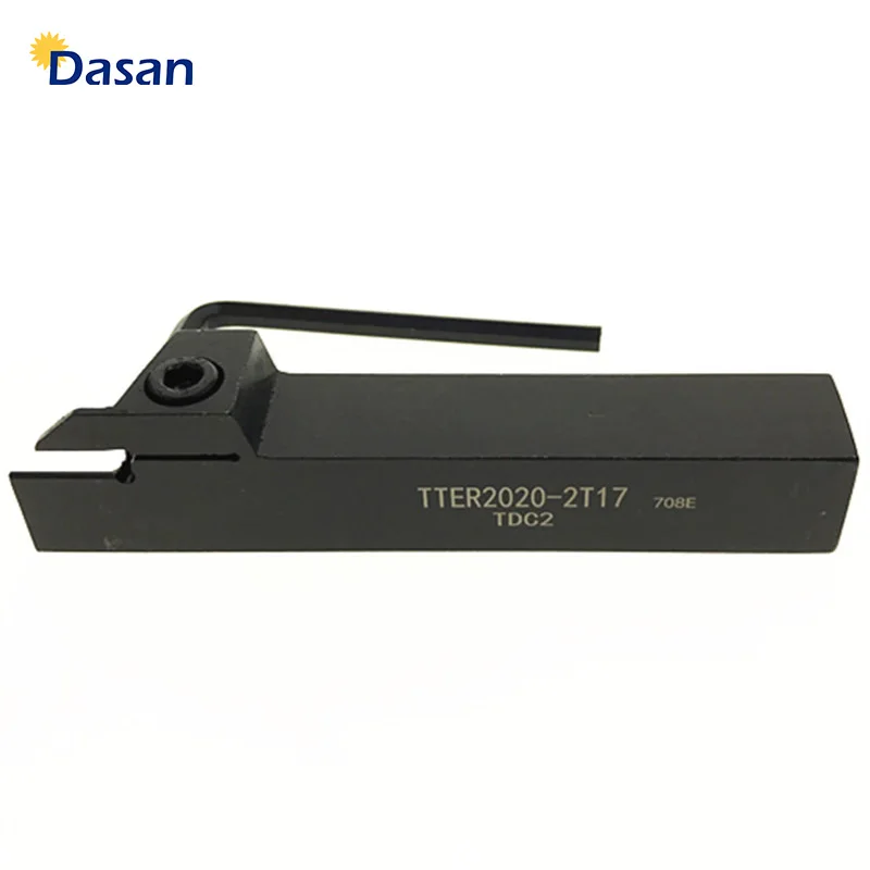 

1pc TTER1616 2T17 TTER2020 2T17 Groove Machining Cutting Toolholders Cutter CNC Lathe Parting and Face Grooving Tools Holders
