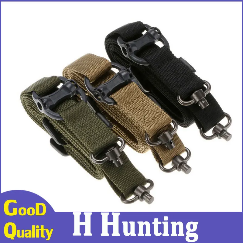 

Airsoft Tactical hunting Rifle Gun Holster Sling System Strap Quick Detach QD Swivel Dual Two 2 Points Gun Sling Shooting