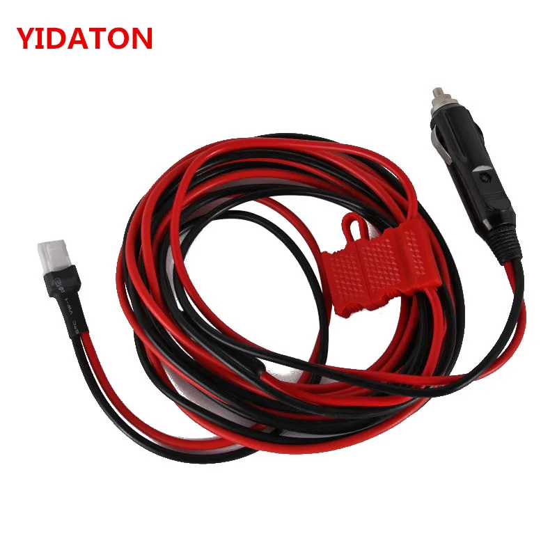 

for Car Radio Hytera HYT MD780 New Cigarette Lighter Plug 12V DC Power Cable Cord MD650 Mobile Radio With Fuse D0 Walkie Talkie
