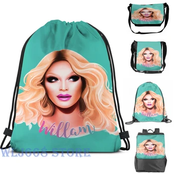 

Funny graphic print shoulder Bags women Willam Single shoulder backpack travel for men Gym Bag