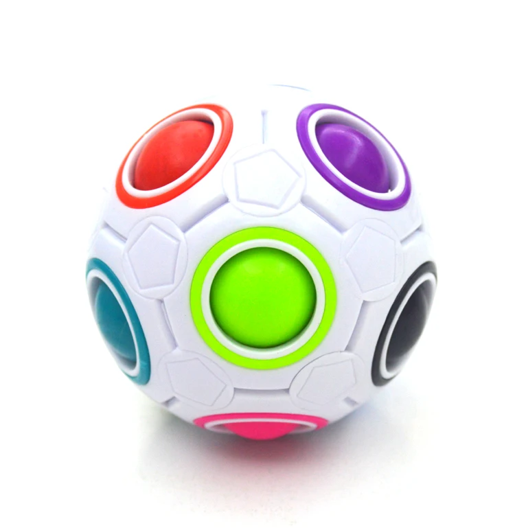 New Hot Strange-shape Magic Cube Toy Desk Toy Anti Stress Rainbow Ball Football Puzzles Stress Reliever