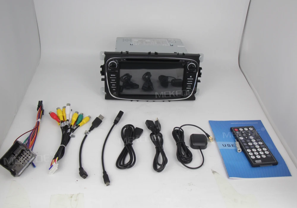Perfect In stock 2DIN Car DVD Player GPS Navi for Ford Focus Mondeo Galaxy Kuga with Audio Radio Stereo Head Unit BT RDS Free MAP MIC 12