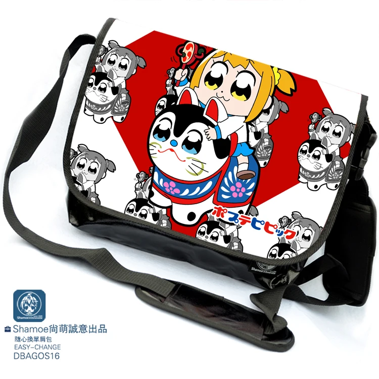 

2018 new Anime POP TEAM EPIC cosplay Color Printing Fashion Student Shoulder Bag Messenger Bag Korean Schoolbag