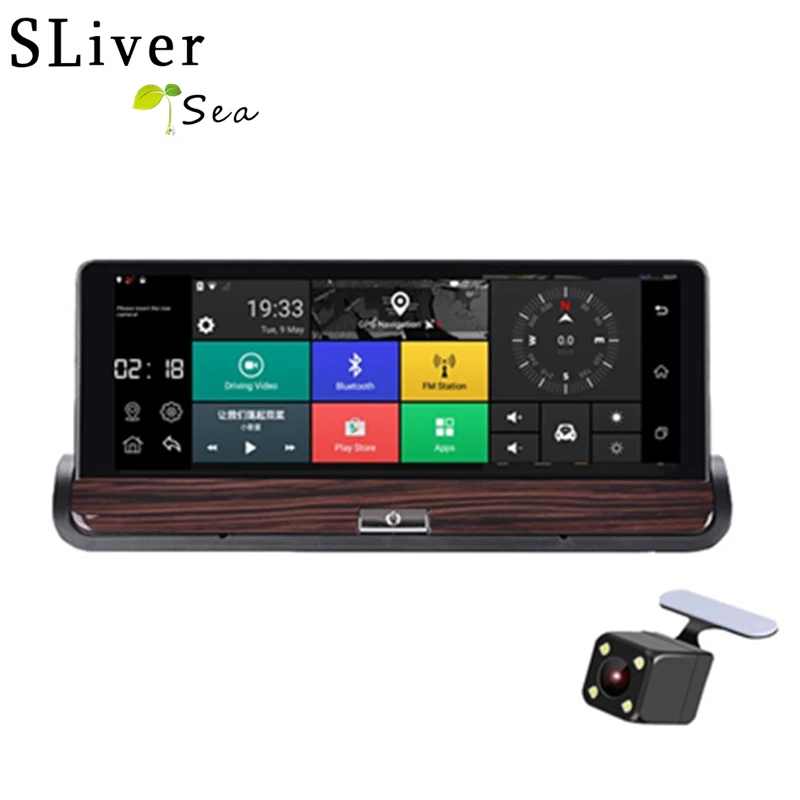 

SLIVERYSEA 7"Touch Android 3G Rearview Mirror DVR GPS WIFI car video recorder auto dash camera FHD 1080P Dual Camera #B1163