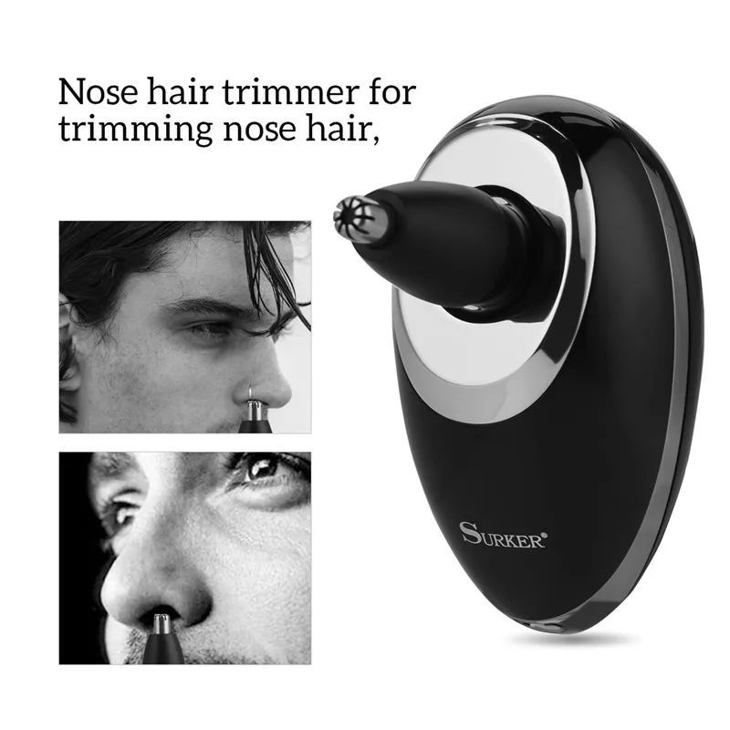 Billige 3 in 1 Elektrische Schwimmenden Rasierer Cordless Kahlen Haar Clipper Wiederaufladbare Bart Nase Haar Trimmer Elektrische Razor Männer Pflege Kit