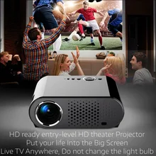 Full HD 720P 350 Lumens Home Theater LED LCD Mini Multimedia Projector LED Video Movie Cinema USB TV HDMI High Quality
