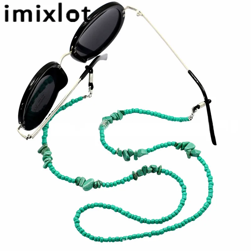 

Imixlot Trendy Green Sunglasses Lanyards Reading Glasses Cord Holder Neck Strap Rope Glass Beads Eyeglass Chain