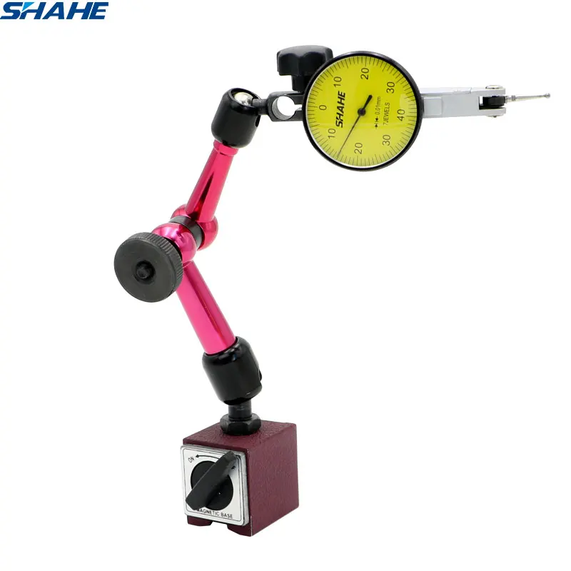 

Mini Flexible Magnetic stand 3Joints + Dial Text Indicator Good Quality Full Adjustable Dial Gauge