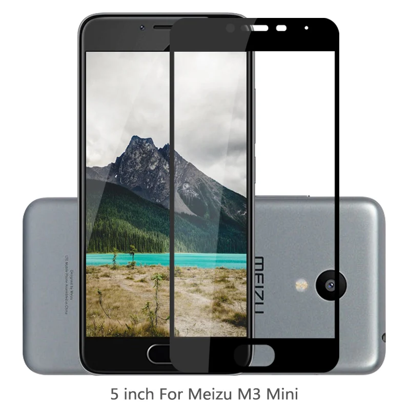 3D 9H Full Curved Screen Protector For Meizu M3 Mini / M3S Ultrathin Protective Tempered for Toughened Glass | Мобильные телефоны и