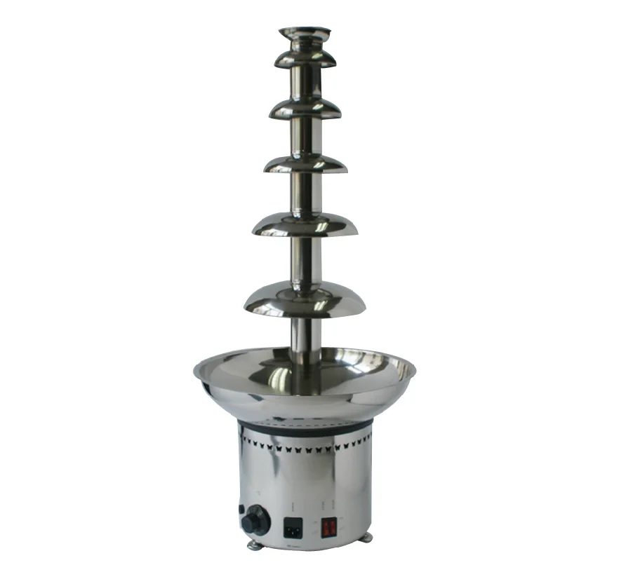 

Free Shipping With CE Approve Commercial use 6 Tier Chocolate fountain machine For Wedding Banquet