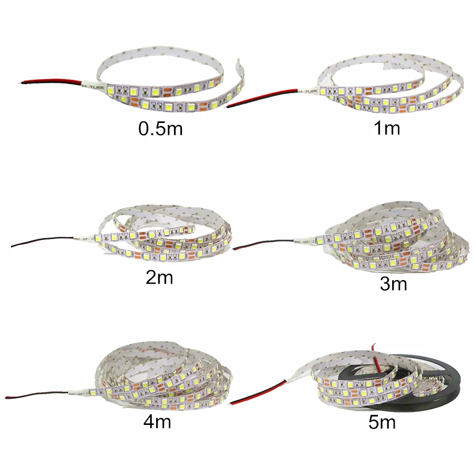 SMD 5050 гибкий светодиодный светильник 12 В светодиодный светильник для украшения дома белый/теплый белый/синий/зеленый/красный/желтый/розовый/голубой/RGB