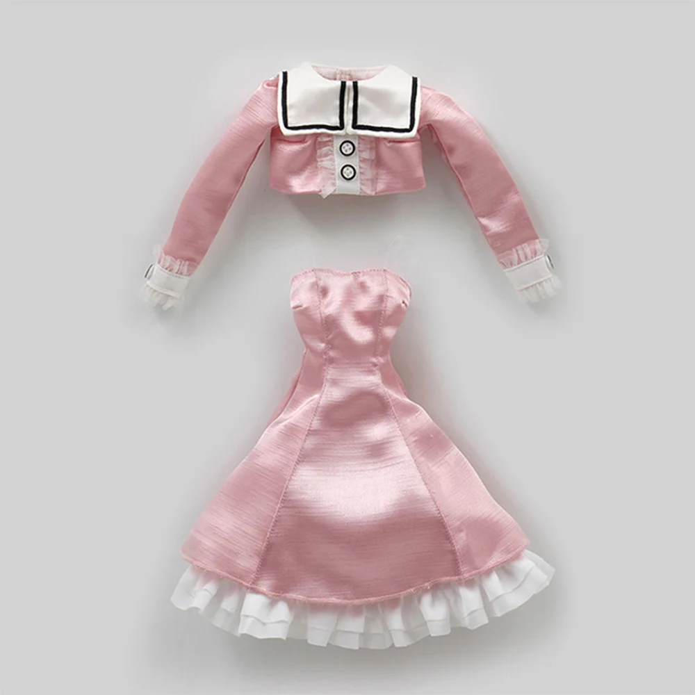 

Forturn Days Clothes for 1/4 BJD Doll Pink School Uniform Joint Body Free Shipping