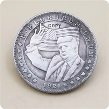 Тип# 3_хобо никель монета 1921-D Морган копия доллара монета