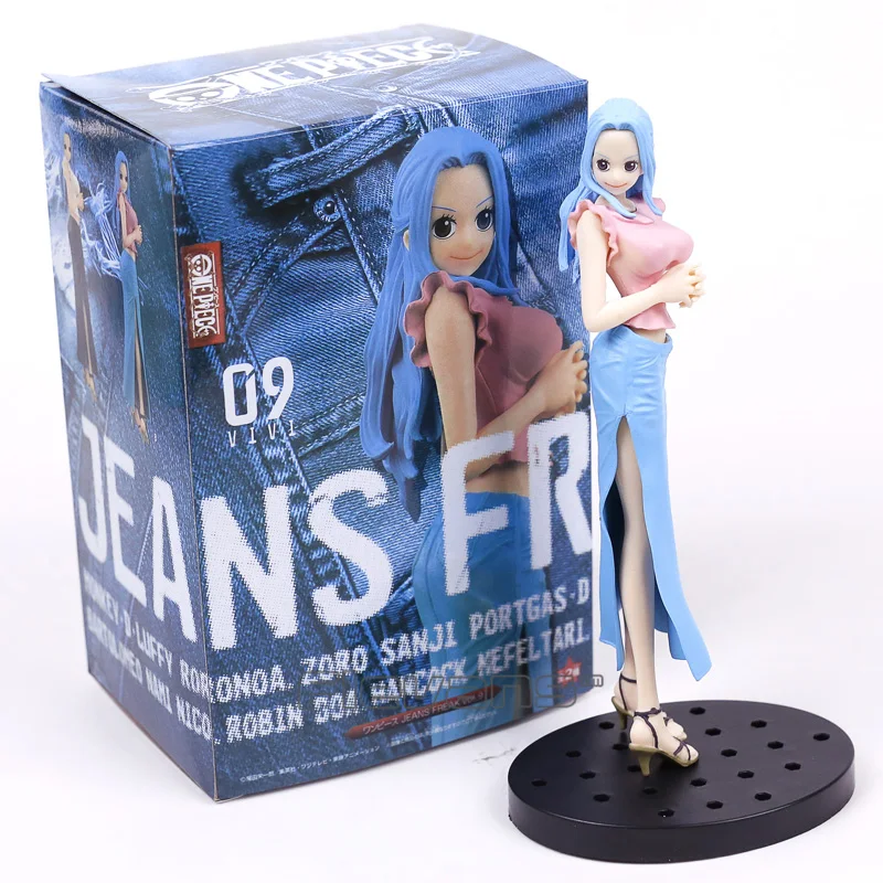 One Piece Nefeltari Vivi Jeans Figure 18cm One Piece Merchandise Free Shipping Worldwide