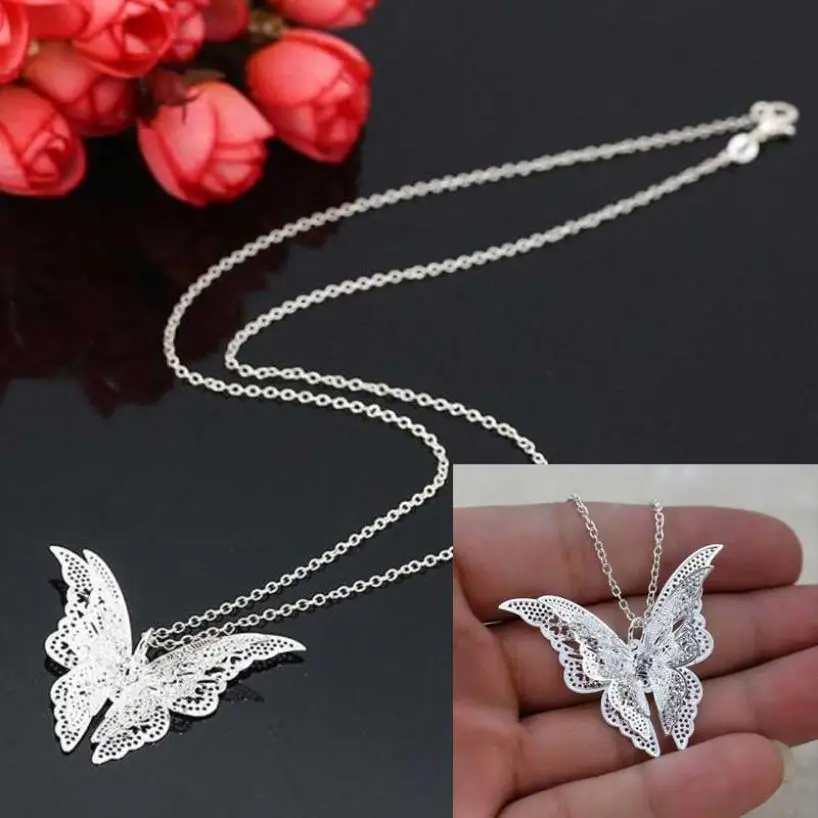 

GEMIXI HOT Trendy Women Lovely Butterfly Pendant Chain Necklace Jewelry 4.20