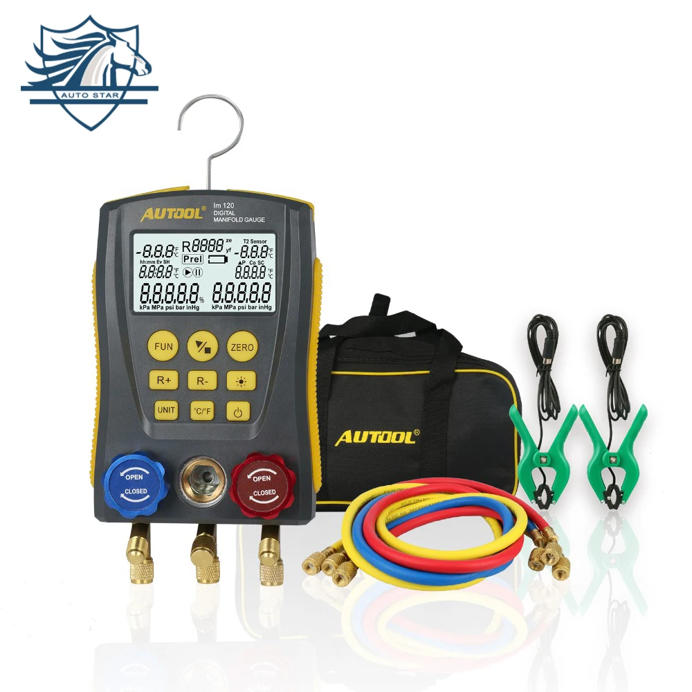 LM120 Plus Cold Medium Gauge Digital Manifold Gauge Refrigerantion