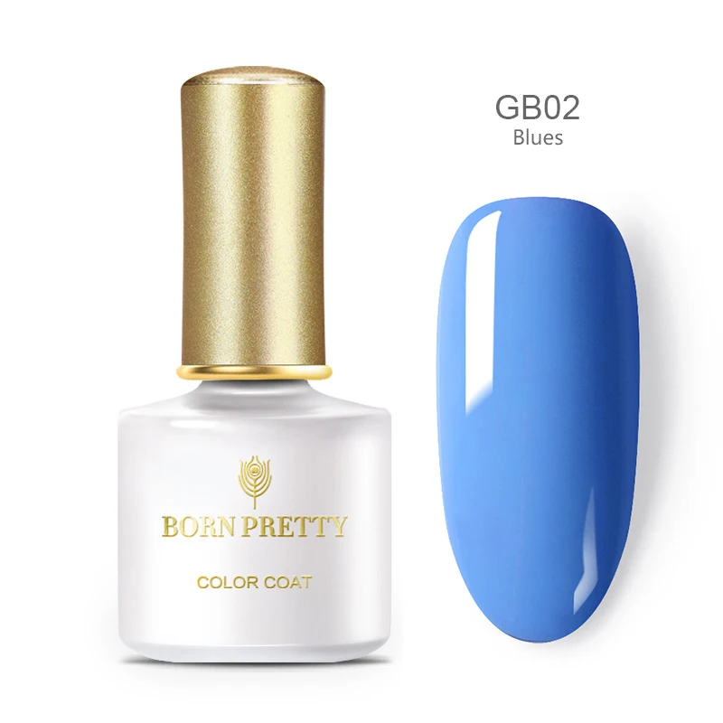 BORN PRETTY 60 Colors Blue Series Gel Nail Polish Pure Nail Color Soak Off UV Gel Polish Nail Art Lacquer Varnish 6ml Maicure - Цвет: BP-GB02