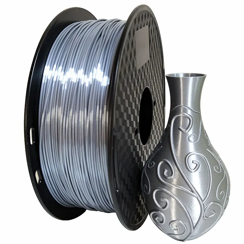 Seda 1kg Filamento Impressora 3d Pla Filament 1.75 Milímetros Brilho Sedoso Caneta Materiais de Impressão 3d Metal Brilhante Metálico Como Sentir Pla Cci 14 Materiais de impressão 3D