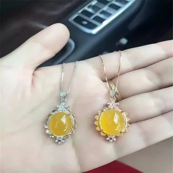 

KJJEAXCMY boutique jewelry,Women's natural Topaz inlay jewelry S925 sterling silver wholesale