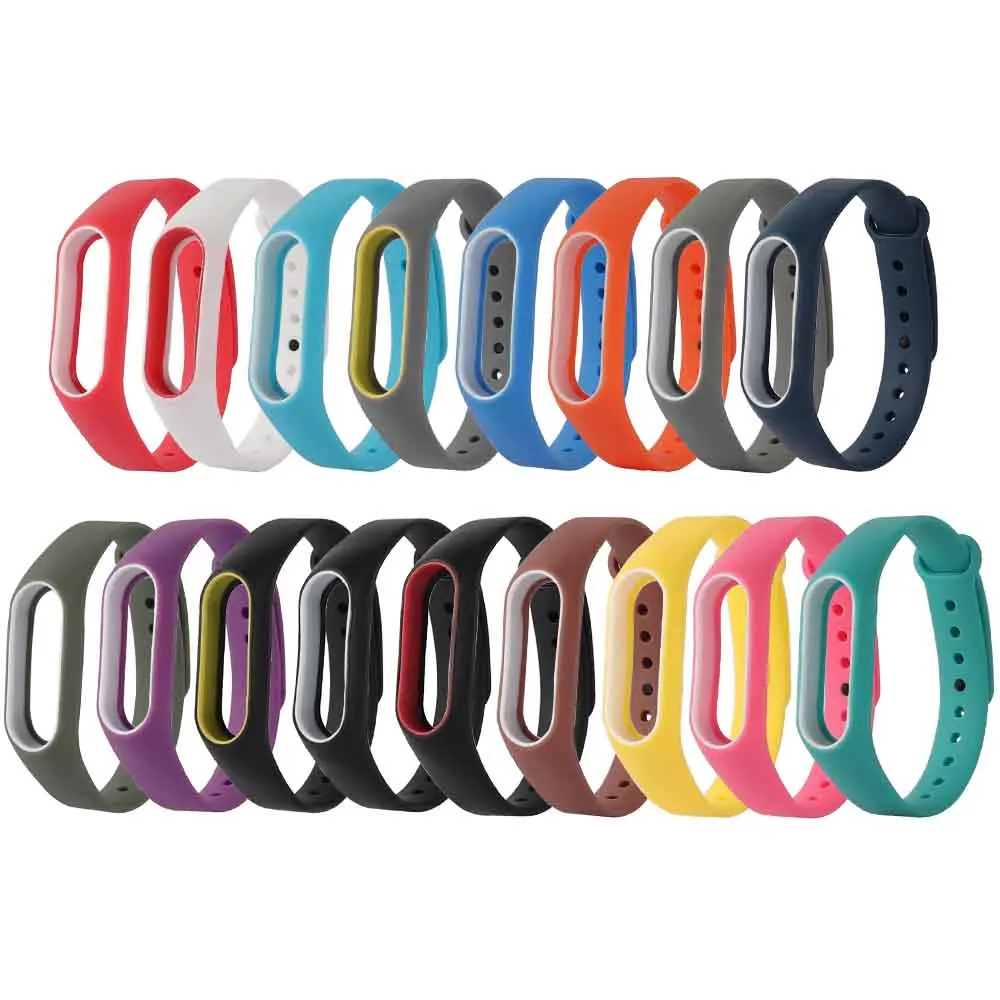 

Valdus Mi Band 2 Strap Silicone Replacement Wriststrap Colorful Wrist Band for Xiaomi Miband 2 Smart Band Bracelet Accessories