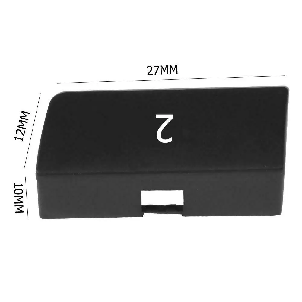 Best New Left Seat 2 Button Cover Cap ABS PC Black Car Power Switch For BMW 5 7 Series GT F02 F10 Precise Fit And Direct Replacement
