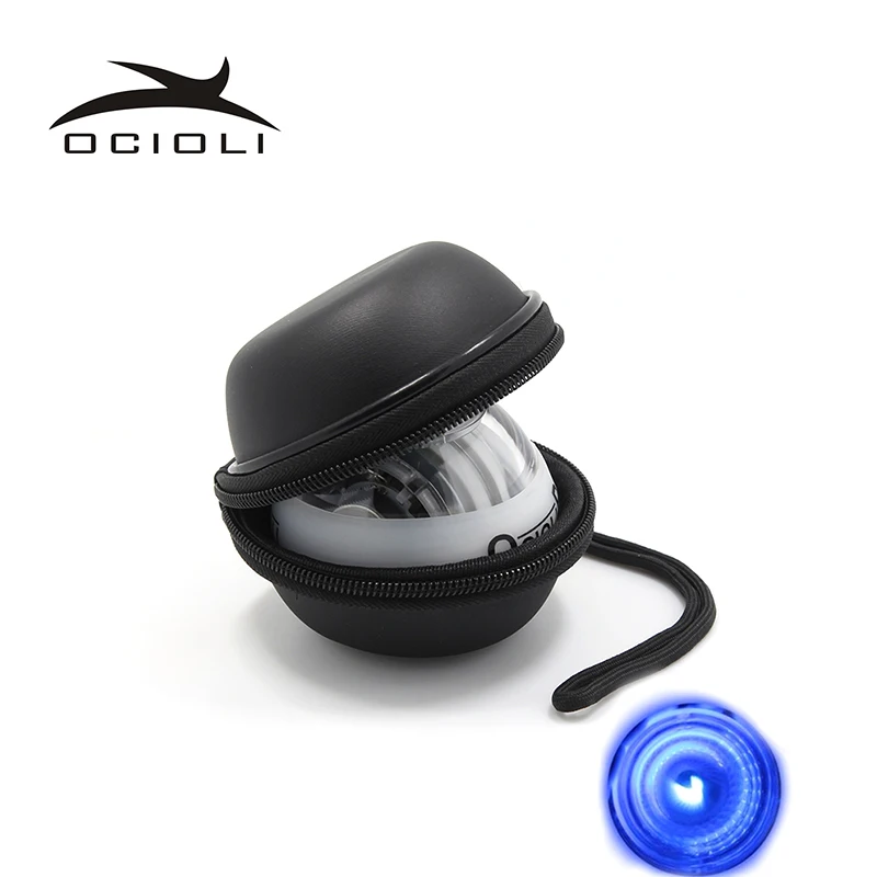 Auto Start LED Counter Gyroscope Gyro Ball for Fitness Gym Sports Autostart Power Ball  with Wrist Ball Bag Muscle Relax