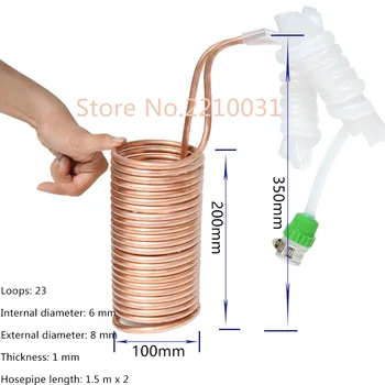 

Wort Chiller Copper Cooling Coiler Heat Exchanger For Beer Cooling of Home Brewing Water Cooling System