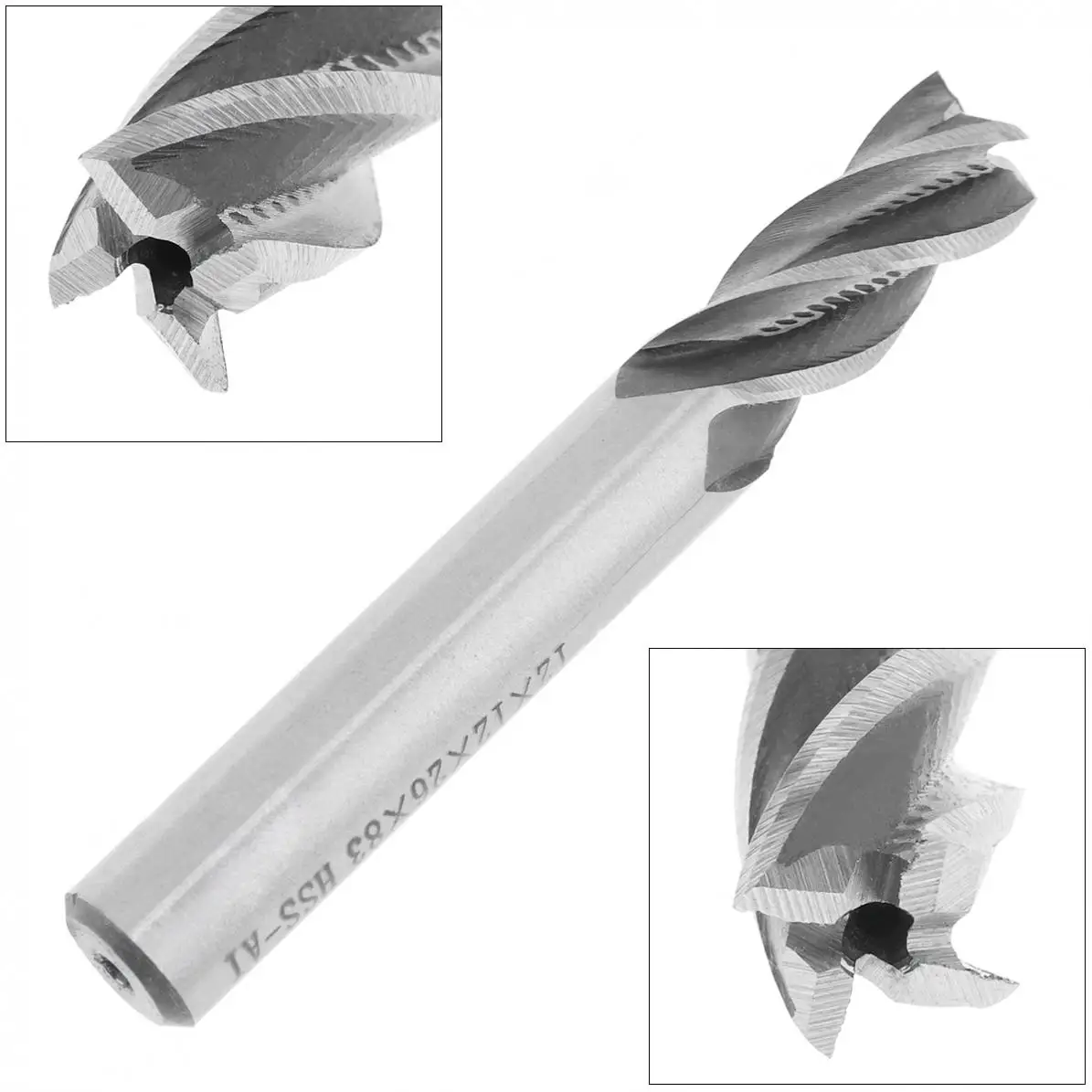 12mm 4 Flute HSS & Aluminum End Mill Cutter with Super Hard Straight