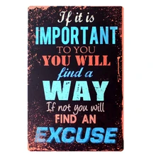 [Mike86] Найти способ металлические знаки Подарок паб Wall art Живопись ремесло Бар Декор плакат B-208 заказ смешивания 20*30 см