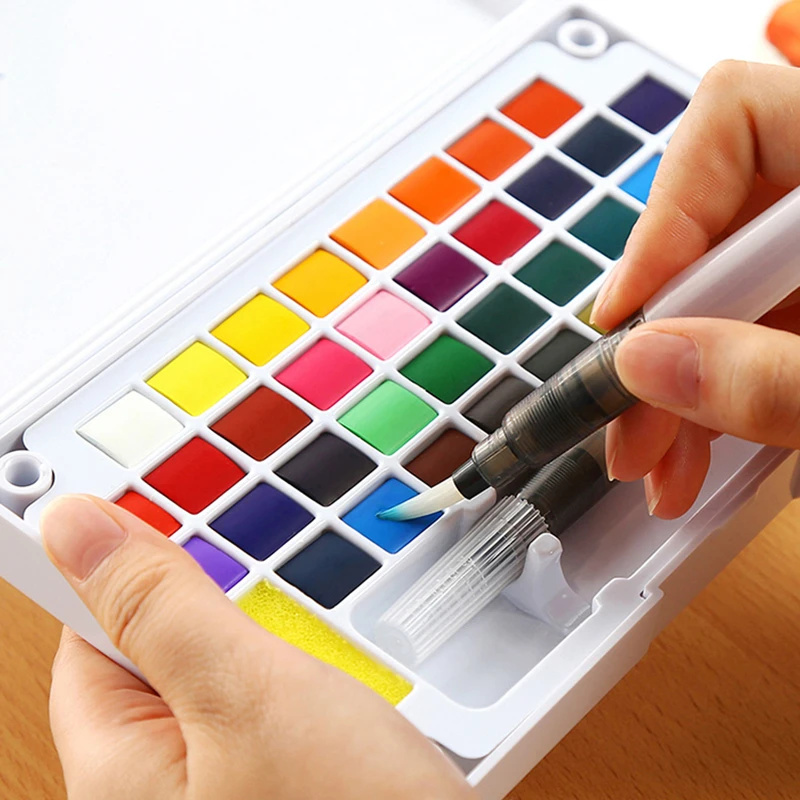 High Quality Professional Solid Water Soluble Portable Watercolor Paint