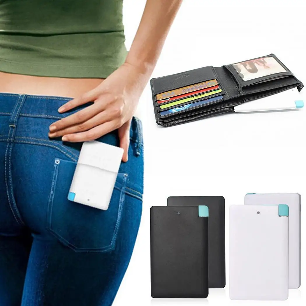 

3000mAh Power Bank Ultra-thin Mini Portable Emergency Mobile Phone Charger Polymer Lithium Battery External Pack Powerbank