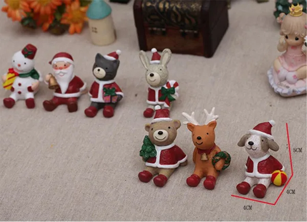 free shipping  Christmas figure craft Santa bear elk 2 