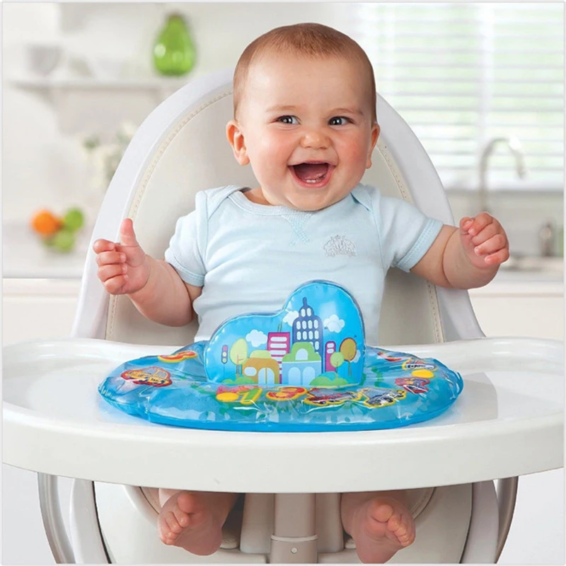 Water Mat for Baby Children Carpet Play Mat Tummy Time Inflatable Water Mat for Babies Developing Stimulation Motor Skills (8)
