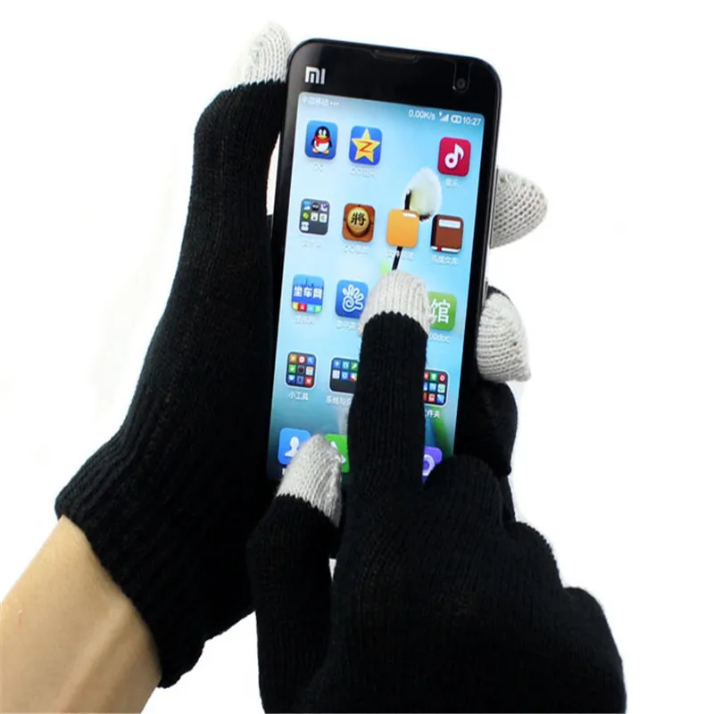 Magic Touch Screen Gloves Texting Smartphone iphone Stretch Winter Knit Gloves guantes eldiven handschoenen 40FE1805