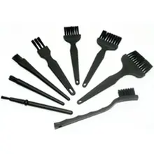 Escova anti estática esd, 8 peças de fibra sintética segura, detalhes, ferramenta de limpeza, para celular, tablet, reparo pcb bga trabalho