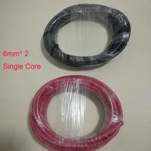 10 м/лот(5 м красный цвет, черный цвет, 5 м) 6mm^ 2 одножильный фотоэлектрический Солнечный Кабель 2PFG 1169 PV1-F