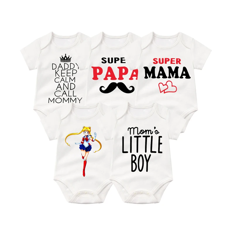 

2018 5pcs/lot cotton unisex 0-12M baby girls clothes full sleeve baby romper Roupas de bebe boy clothing print