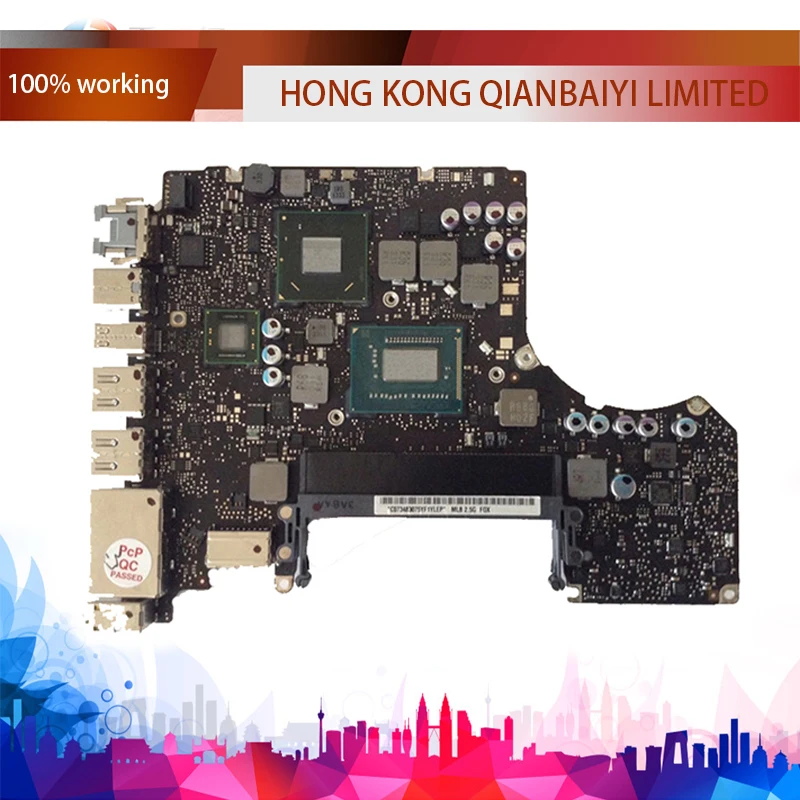 Acheter Carte Mère d ordinateur portable Pour MacBook Pro A1278 Carte mère 13 MD101 4g i5 2.5 ghz 820 3115 A Milieu 2012