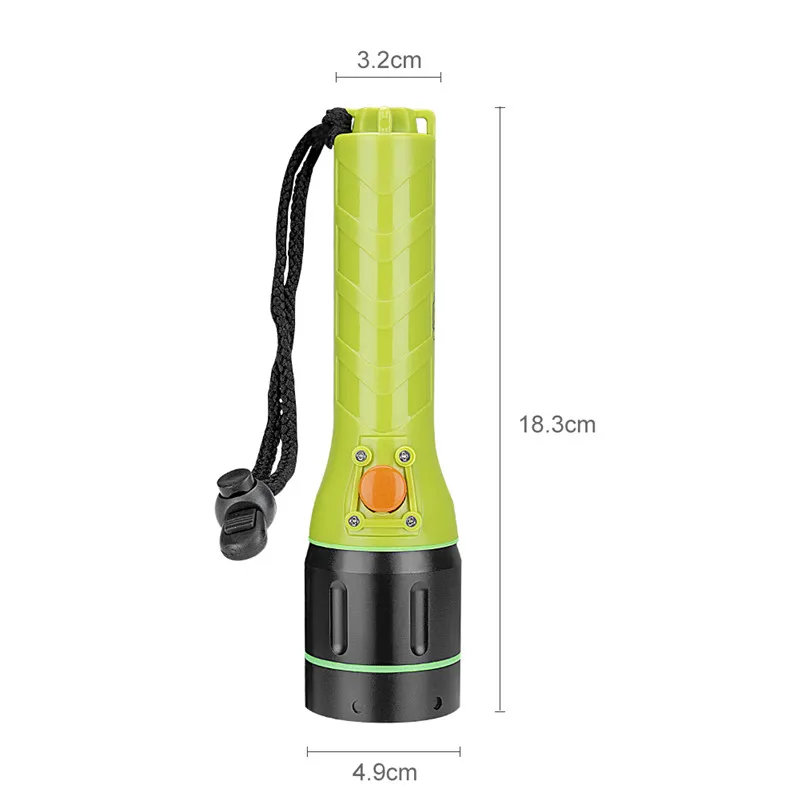 SANYI Супер Яркий Профессиональный фонарик для дайвинга LED T6 Водонепроницаемый